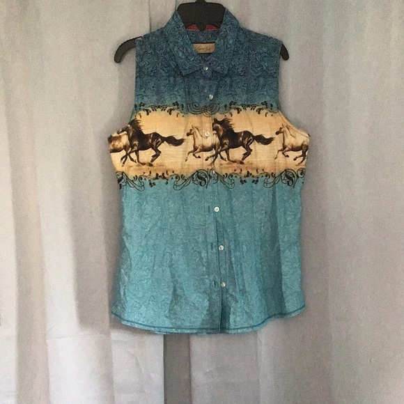 Tops - Western sleeveless!